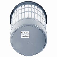 Корзина для бумаг STAFF &laquo;Basic&raquo; сетчатая, 9,5 л, серая, 237916