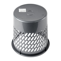 Корзина для бумаг STAFF &laquo;Basic&raquo; сетчатая, 10 л, серая, 237918