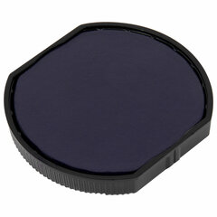 Оснастка для печатей, оттиск D=42 мм, синий, TRODAT IDEAL 46042, корпус черный, крышка, подушка