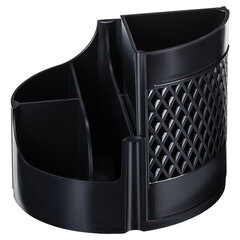 Подставка-органайзер STAFF Basic, 120&times;120&times;110 мм, 5 отделений, черная, 237949