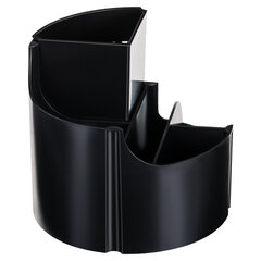 Подставка-органайзер STAFF Basic, 120&times;120&times;110 мм, 5 отделений, черная, 237949