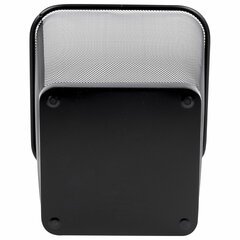 Корзина для бумаг квадратная 17 литров, BRAUBERG &laquo;Germanium&raquo;, металл, черная, 237975