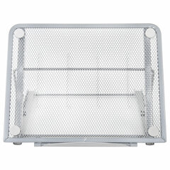 Подставка для книг, ноутбуков, планшетов BRAUBERG &laquo;Germanium&raquo;, 240&times;195&times;20 мм, серебро, металл, 237984