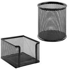 Настольный набор BRAUBERG &laquo;Germanium&raquo;, 6 предметов, черный, металл, 237985