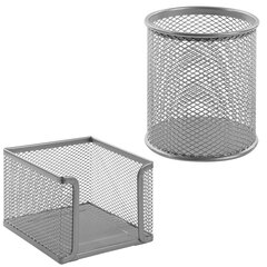 Настольный набор BRAUBERG &laquo;Germanium&raquo;, 6 предметов, серебро, металл, 237986