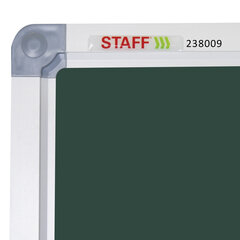 Доска для мела магнитная 3-х элементная 100&times;150/<wbr/>300 см, 5 рабочих поверхностей, зеленая, STAFF, 238009
