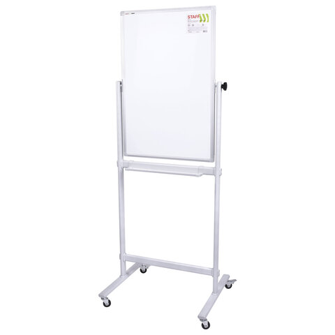 Доска магнитно-маркерная НА СТЕНДЕ 60х90см, 2-сторонняя, STAFF, 238013
