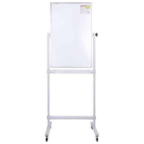 Доска магнитно-маркерная НА СТЕНДЕ 60х90см, 2-сторонняя, STAFF, 238013