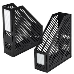 Лоток вертикальный для бумаг BRAUBERG &laquo;Office-Expert&raquo;, 90 мм, сетчатый, сборный, черный, 238019