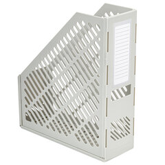 Лоток вертикальный для бумаг BRAUBERG &laquo;Office-Expert&raquo;, 90 мм, сетчатый, сборный, серый, 238020