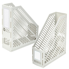 Лоток вертикальный для бумаг BRAUBERG &laquo;Office-Expert&raquo;, 90 мм, сетчатый, сборный, серый, 238020