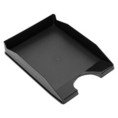 Лоток горизонтальный для бумаг КОМПЛЕКТ 2 шт., BRAUBERG &laquo;Modern&raquo;, 346&times;254&times;61 мм, черный, 238024