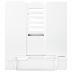 Подставка для книг и учебников большая BRAUBERG, White, регулируемый угол наклона, металлическая, 238056