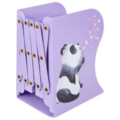 Подставка-держатель для книг и учебников BRAUBERG KIDS &laquo;Panda&raquo;, раздвижная, металлическая, 238064