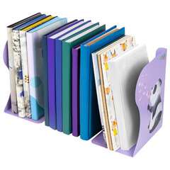 Подставка-держатель для книг и учебников BRAUBERG KIDS &laquo;Panda&raquo;, раздвижная, металлическая, 238064