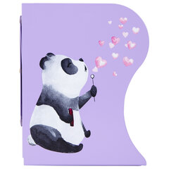 Подставка-держатель для книг и учебников BRAUBERG KIDS &laquo;Panda&raquo;, раздвижная, металлическая, 238064