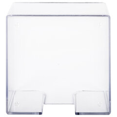 Подставка для бумажного блока BRAUBERG CLASSIC пластиковая, 90&times;90&times;50 мм, прозрачная, 238091