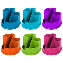 Подставка-органайзер BRAUBERG STYLE COLOR, 5 отделений, 132&times;122&times;108 мм, ассорти, 238095