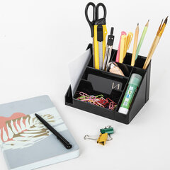 Подставка-органайзер BRAUBERG GRAND OFFICE, 9 отделений, 115&times;160&times;105 мм, черная, 238098