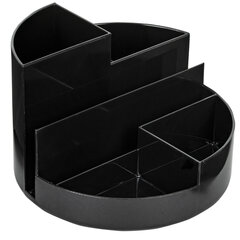 Подставка-органайзер BRAUBERG DELTA, 6 отделений, 130&times;130&times;90 мм, черная, 238100