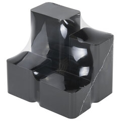 Подставка-органайзер BRAUBERG COMPACT, 4 отделения, 92&times;114&times;102 мм, черная, 238102