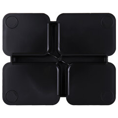 Подставка-органайзер BRAUBERG COMPACT, 4 отделения, 92&times;114&times;102 мм, черная, 238102