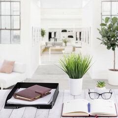 Лоток горизонтальный для бумаг BRAUBERG ORIGINAL, 315&times;250&times;60 мм, черный, 238104