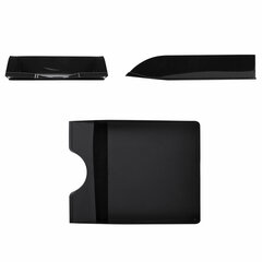 Лоток горизонтальный для бумаг BRAUBERG ORIGINAL, 315&times;250&times;60 мм, черный, 238104