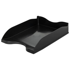 Лоток горизонтальный для бумаг BRAUBERG STYLE, 345&times;255&times;65 мм, черный, 238105