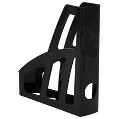 Лоток вертикальный для бумаг BRAUBERG FILE, 250&times;75&times;300 мм, черный, 238111