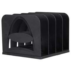 Лоток-сортер для бумаг BRAUBERG GRAND OFFICE, 4 отделения, 210&times;210&times;170 мм, сборный, черный, 238113