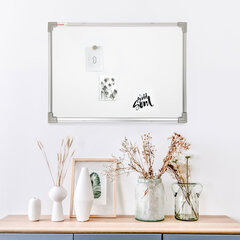 Доска магнитно-маркерная 45&times;60 см, металлическая рамка, STAFF ECO, 238136