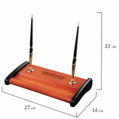 Набор настольный GALANT &laquo;Cayman&raquo; из дерева, 9 предметов, цвет &laquo;палисандр/<wbr/>чёрный&raquo;, 238160