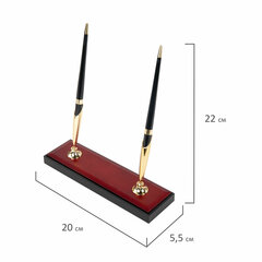 Набор настольный GALANT &laquo;Sirius&raquo; из дерева, 9 предметов, цвет &laquo;красное дерево/<wbr/>чёрный&raquo;, 238162