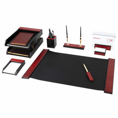 Набор настольный GALANT "Sirius" из дерева, 9 предметов, цвет "красное дерево/чёрный", 238162