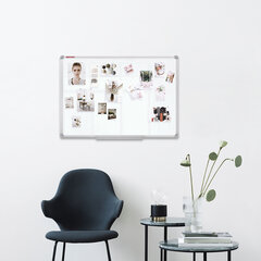 Доска магнитно-маркерная 70&times;50 см, алюминиевая рамка, ГАРАНТИЯ 10 ЛЕТ, РОССИЯ, BRAUBERG, 238185