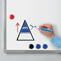 Доска магнитно-маркерная 70&times;50 см, алюминиевая рамка, ГАРАНТИЯ 10 ЛЕТ, РОССИЯ, BRAUBERG, 238185