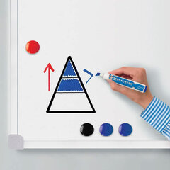 Доска магнитно-маркерная 70&times;50 см, ПВХ-рамка, ГАРАНТИЯ 10 ЛЕТ, РОССИЯ, BRAUBERG, 238186