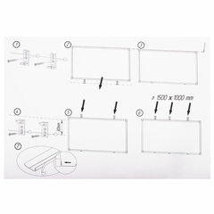 Доска магнитно-маркерная 70&times;50 см, ПВХ-рамка, ГАРАНТИЯ 10 ЛЕТ, РОССИЯ, BRAUBERG, 238186