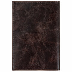 Обложка для паспорта натуральная кожа пулап, 3D герб + тиснение &laquo;ПАСПОРТ&raquo;, темно-коричневая, BRAUBERG, 238194