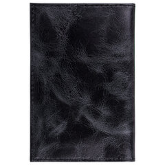 Обложка для паспорта натуральная кожа пулап, &laquo;Passport&raquo;, кожаные карманы, черная, BRAUBERG, 238198