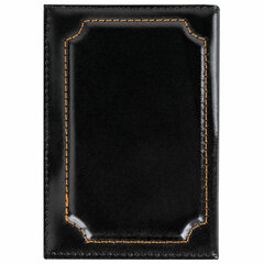 Обложка для паспорта натуральная кожа шик, 3D герб + тиснение &laquo;ПАСПОРТ&raquo;, черная, BRAUBERG, 238201