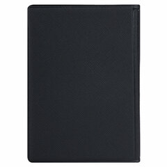 Обложка для паспорта с дополнительными карманами, экокожа, без тиснения, черная, STAFF, 238202
