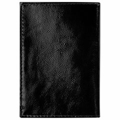 Обложка для паспорта натуральная кожа &laquo;наплак&raquo;, тиснение серебром &laquo;Airplane&raquo;, черная, BRAUBERG, 238212