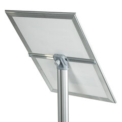 Стойка информационная напольная А3 с алюминиевым &laquo;клик&raquo;-профилем (297&times;420 мм) BRAUBERG &laquo;Extra&raquo;, 238225