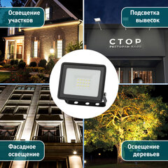 Прожектор светодиодный ЭРА, 50(415) Вт, 6500К, 4000 Лм, IP65, черный, LPR-023-0-65K-050