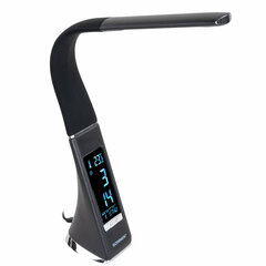 Настольная лампа / светильник SONNEN SM-01B на подставке, LCD-экран, СВЕТОДИОДНАЯ, 5 Вт, черный, 238232