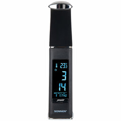 Настольная лампа / светильник SONNEN SM-01B на подставке, LCD-экран, СВЕТОДИОДНАЯ, 5 Вт, черный, 238232
