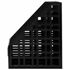 Лоток вертикальный для бумаг BRAUBERG &laquo;ULTRA&raquo;, 240 мм, 3 отделения, сетчатый, сборный, черный, 238249