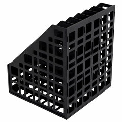 Лоток вертикальный для бумаг BRAUBERG &laquo;ULTRA&raquo;, 240 мм, 6 отделений, сетчатый, сборный, черный, 238251